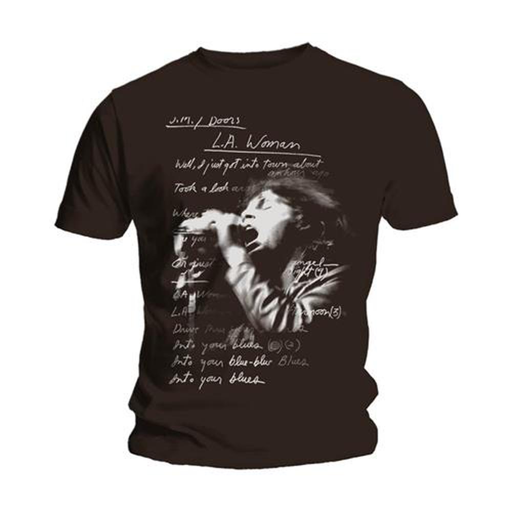 The Doors - LA Woman Lyrics Heren Tshirt - Zwart